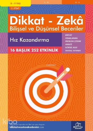 Hız Kaazndırma (8 - 9 Yaş 2 Kitap, 252 Etkinlik) / Dikkat – Zekâ & Bilişsel ve Düşünsel Beceriler - 1