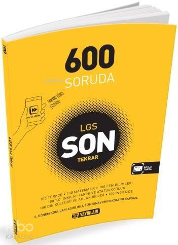 Hız Yayınları 8. Sınıf LGS 600 Soruda Son Tekrar Hız - 1