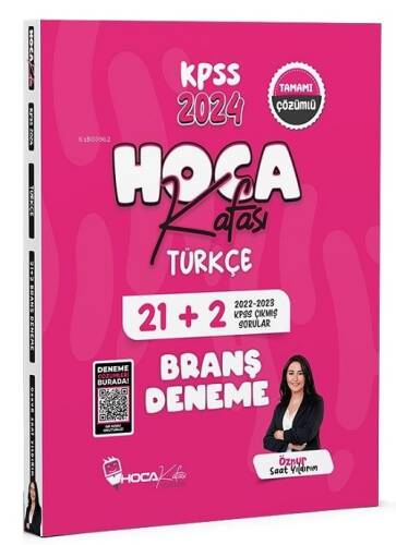 Hoca Kafası 2024 KPSS Türkçe 21+2 Deneme Video Çözümlü - Öznur Saat Yıldırım Hoca Kafası Yayınları - 1