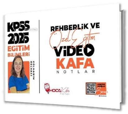 Hoca Kafası 2025 KPSS Eğitim Bilimleri Rehberlik ve Özel Eğitim Video Kafa Notlar - 1