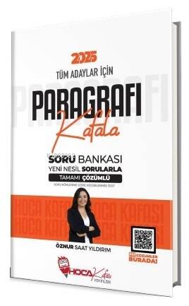 Hoca Kafası 2025 KPSS TYT ALES DGS Paragrafı Kafala Soru Bankası Çözümlü - Öznur Saat Yıldırım Hoca Kafası Yayınları - 1