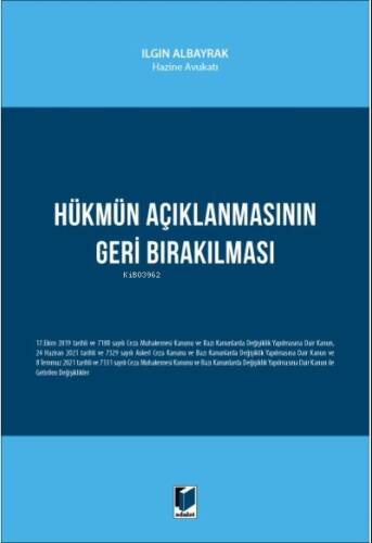 Hükmün Açıklanmasının Geri Bırakılması - 1