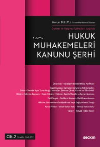 Hukuk Muhakemeleri Kanunu Şerhi ;(2 Cilt – Takım) - 1