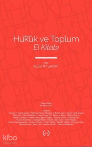 Hukuk ve Toplum El Kitabı - 1