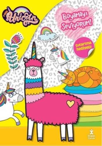 I Love Unicorn - Boyamayı Seviyorum! Çıkartma Hediyeli - 1