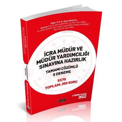 İcra Müdür ve Müdür Yardımcılığı Tamamı Çözümlü 5 Deneme - 1