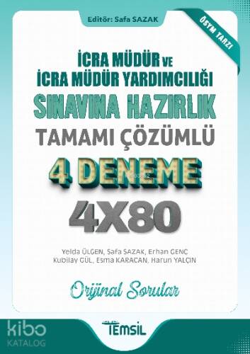 İcra Müdürlüğü ve İcra Müdür Yardımcılığı Sınavı'na Hazırlık Tamamı Çözümlü 4 Deneme - 1