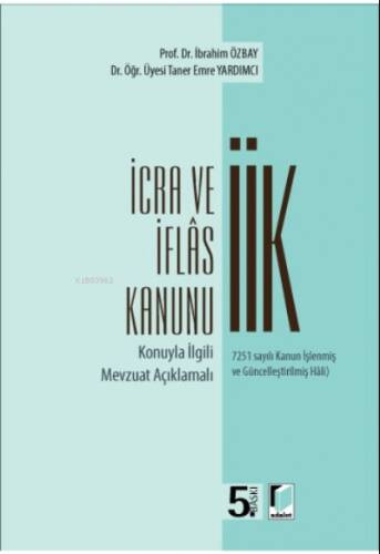 İcra ve İflas Kanunu - 1