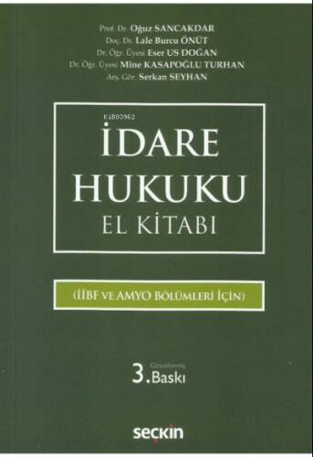 İdare Hukuku El Kitabı - 1