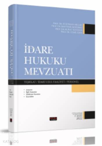 İdare Hukuku Mevzuatı - 1