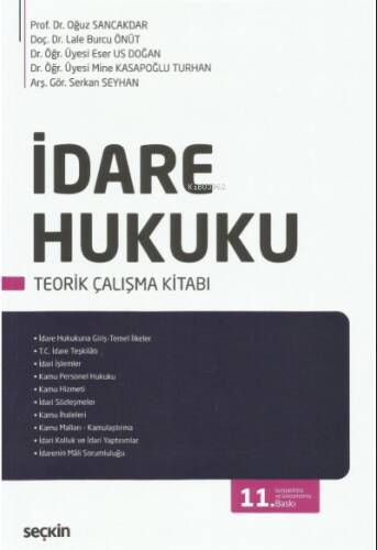 İdare Hukuku Teorik Çalışma Kitabı - 1