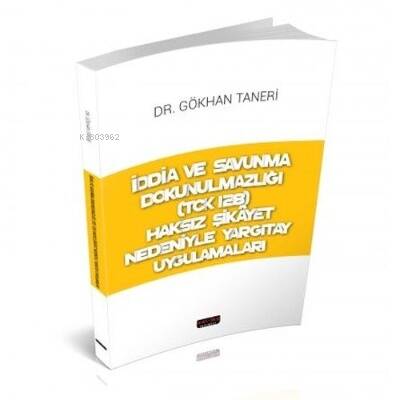 İddia ve Savunma Dokunulmazlığı - 1