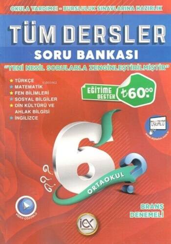 İlk Önce Yayıncılık 6. Sınıf Tüm Dersler Soru Bankası - 1