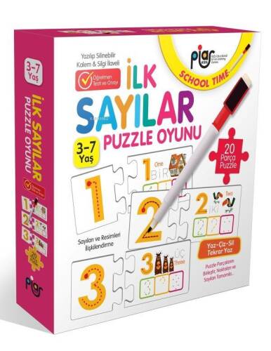 İlk Sayılar Eşleştirme - İlişkilendirme ve Puzzle Oyunu - 1