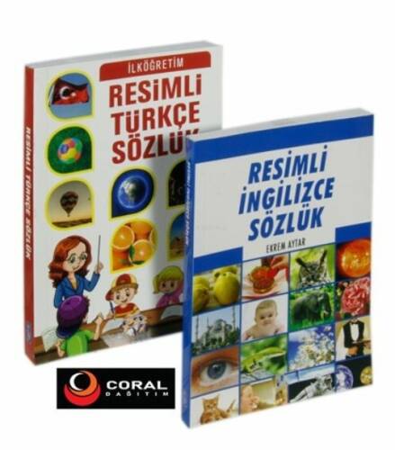 İlköğretim Resimli İngilizce ve Resimli Türkçe Sözlük Seti (2 Kitap) - 1