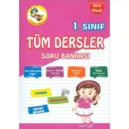 İlkokul 1.Sınıf Tüm Dersler Soru Bankası - 1