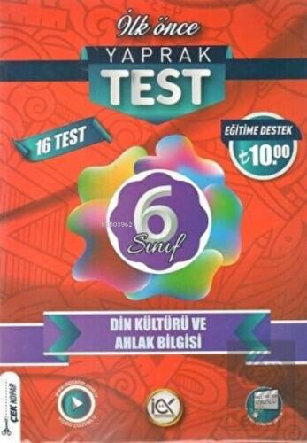 İlkönce 06.Sınıf Yaprak Test Din Kültürü - 2023 - 1