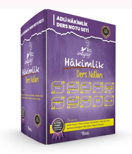 İmtiyaz Adli Hakimlik Ders Notları Seti - 1