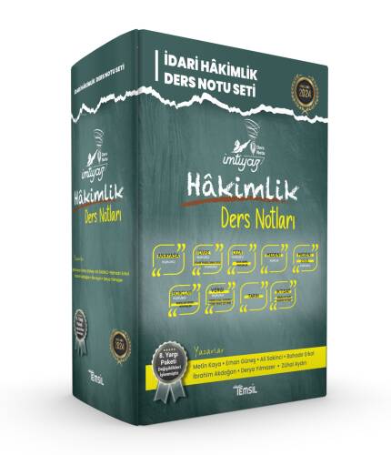 İmtiyaz Adli Hakimlik Ders Notları Seti - 1