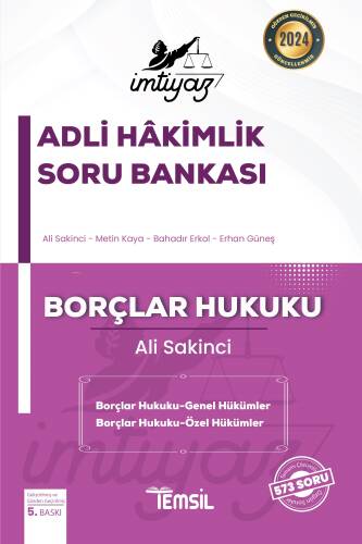 İmtiyaz Adli Hakimlik Soru Bankası Borçlar Hukuku Genel Hükümler-Özel Hükümler - 1