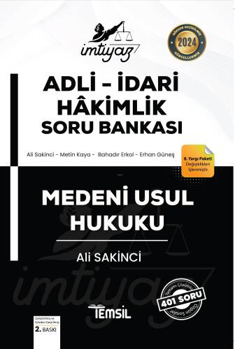 İmtiyaz Adli - İdari Hakimlik Medeni Usul Hukuku Soru Bankası - 1