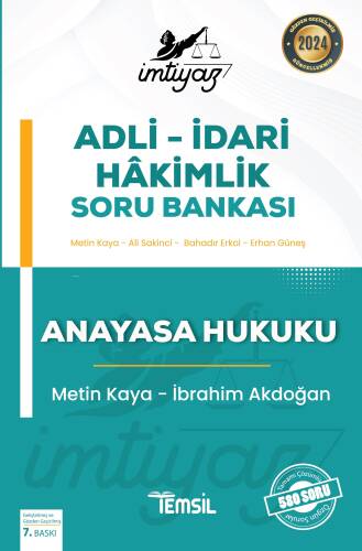 İmtiyaz Adli - İdari Hakimlik Soru Bankası Anayasa Hukuku - 1