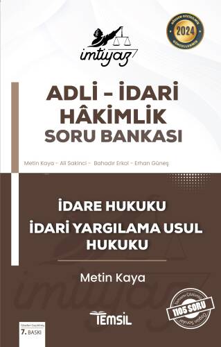 İmtiyaz Adli - İdari Hakimlik Soru Bankası İdare Hukuku ve İdari Yargılama Usul Hukuku - 1