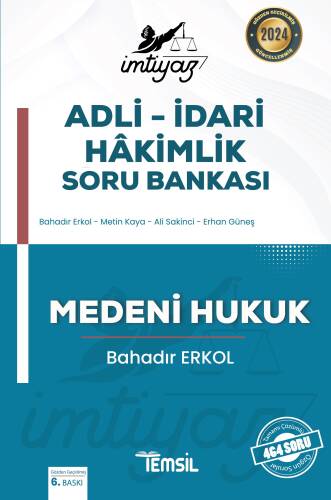 İmtiyaz Adli – İdari Hakimlik Soru Bankası Medeni Hukuk - 1