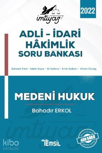 İmtiyaz Adli – İdari Hakimlik Soru Bankası Medeni Hukuk - 1