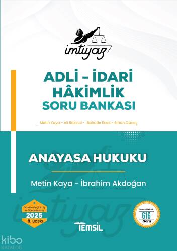 İmtiyaz Adli-İdari Hâkimlik Soru Bankası - Anayasa Hukuku - 1