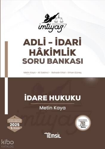 İmtiyaz Adli-İdari Hâkimlik Soru Bankası - İdare Hukuku Soru Bankası - 1