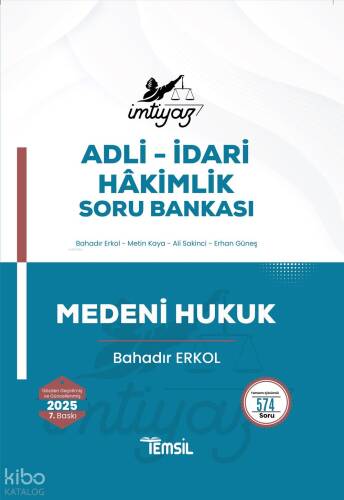 İmtiyaz Adli-İdari Hâkimlik Soru Bankası - Medeni Hukuk - 1