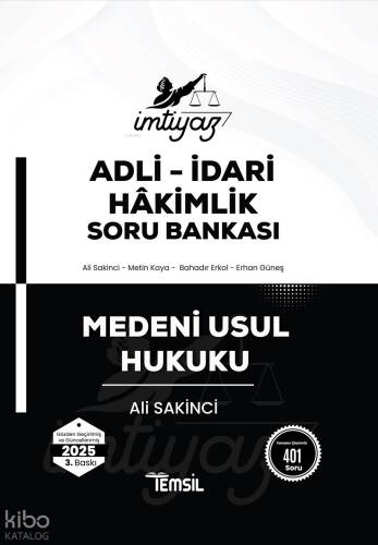 İmtiyaz Adli-İdari Hâkimlik Soru Bankası - Medeni Usul Hukuku - 1