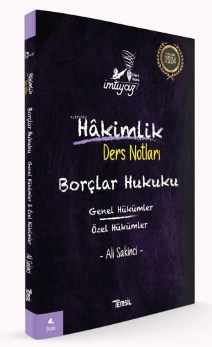 İmtiyaz Borçlar Hukuku Genel Hükümler - Özel Hükümler Ders Notları - 1