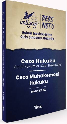 İmtiyaz Hmgs Ders Notları Ceza Hukuku & Ceza Muhakemesi Hukuku - 1