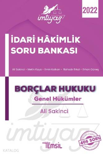 İmtiyaz - İdari Hakimlik Çalışma Kitabı Borçlar Hukuku - 1