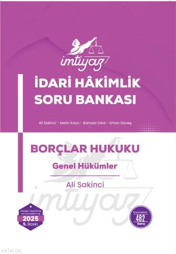 İmtiyaz İdari Hakimlik Soru Bankası Borçlar Hukuku Genel Hükümler - 1