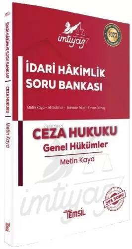 İmtiyaz İdari Hakimlik Soru Bankası Ceza Hukuku - 1