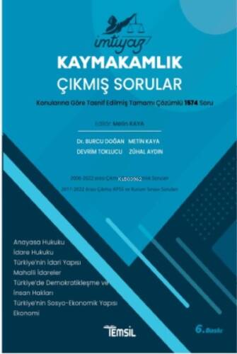 İmtiyaz Kaymakamlık Çıkmış Sorular - 1