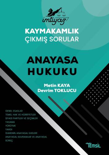 İmtiyaz Kaymakamlık Çıkmış Sorular - Anayasa Hukuku - 1