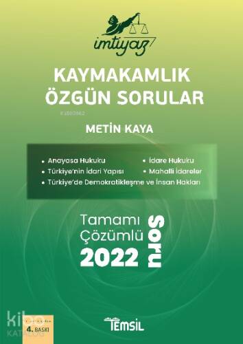 İmtiyaz Kaymakamlık Özgün Sorular;Tamamı Çözümlü 2000 Soru - 1