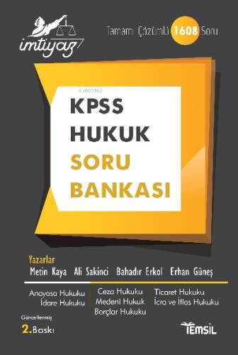 İmtiyaz KPSS Hukuk Soru Bankası - 1