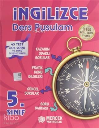 İngilizce Ders Pusulam 5. Sınıf 45 Test 603 Soru Yıl Sonu Deneme Sınavı - 1