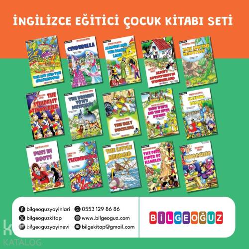 İngilizce Eğitici Çocuk Kitabı Seti(15 Kitap) - 1