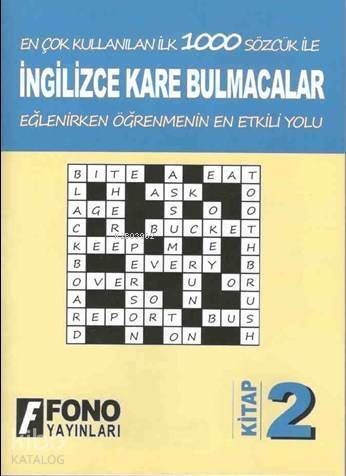 İngilizce Kare Bulmacalar 2 - 1