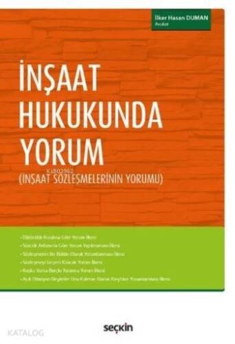 İnşaat Hukukunda Yorum - 1