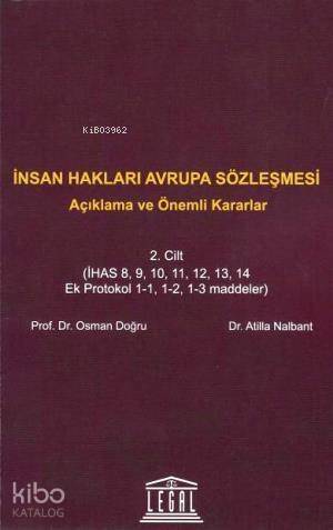 İnsan Hakları Avrupa Sözleşmesi 2. Cilt - 1