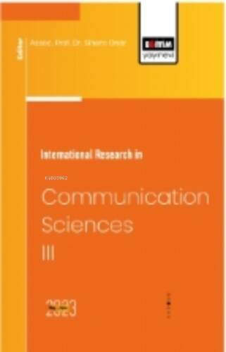 International Research in Communication Sciences III - 1