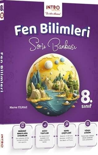 İntro Yayınları 8. Sınıf Fen Bilimleri Soru Bankası - 1