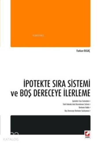 İpotekte Sıra Sistemi ve Boş Dereceye İlerleme - 1